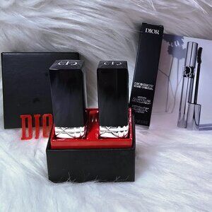 DIOR Gift Set - Rouge Dior Lipstick Duo & Mascara